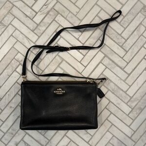 Coach pebble black leather Lyla crossbody